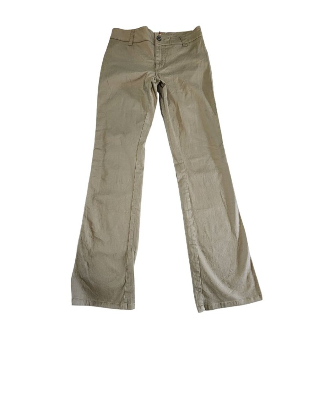 Dickies Khaki Work Pants Womens Bootcut Y2K Utility Beige Casual 5